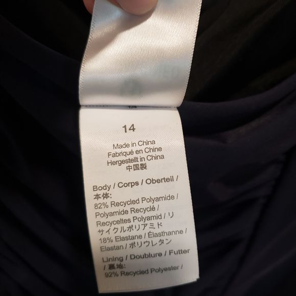 J. Crew Factory Women's Midnight One Piece Swimsuit - Picture 10 of 10